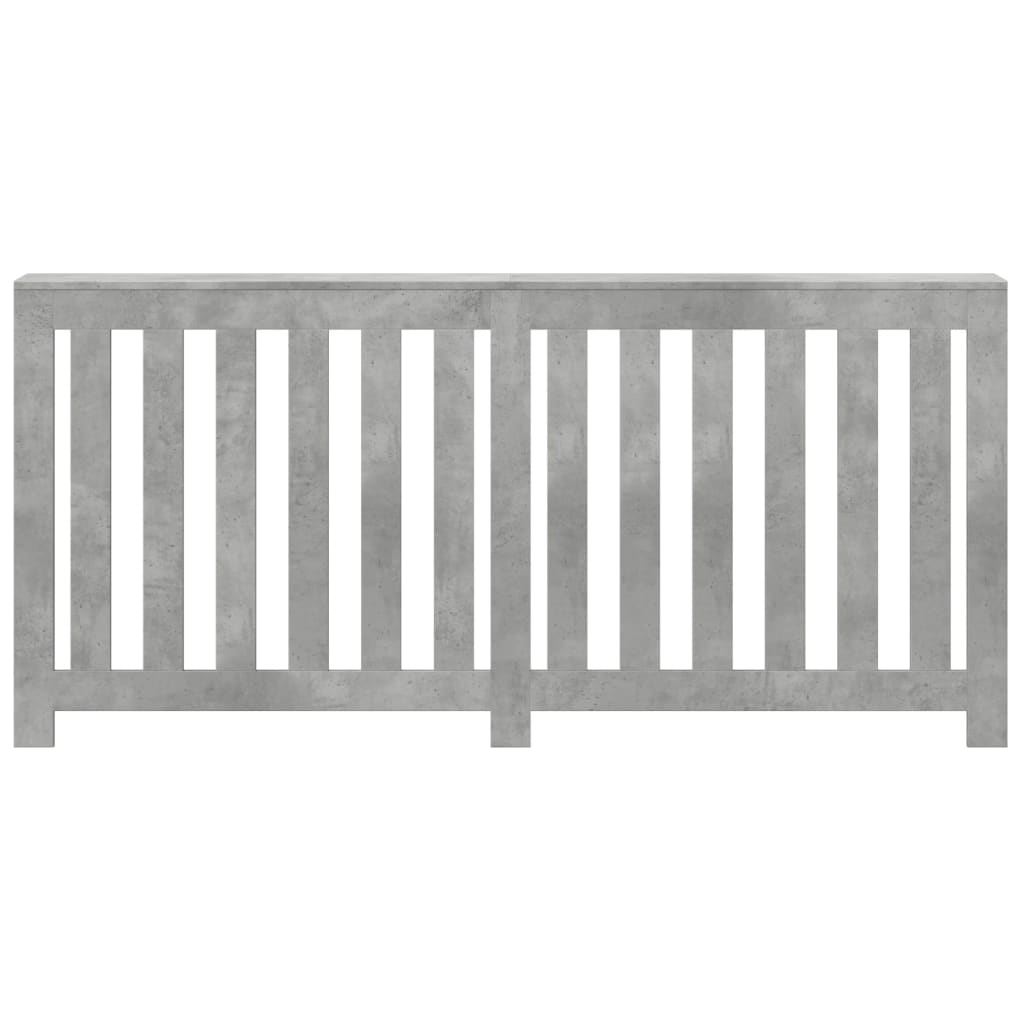 vidaXL Mască pentru calorifer, gri beton, 175x20x82 cm, lemn prelucrat vidaXL Mască pentru calorifer, gri beton, 175x20x82 cm, lemn prelucrat