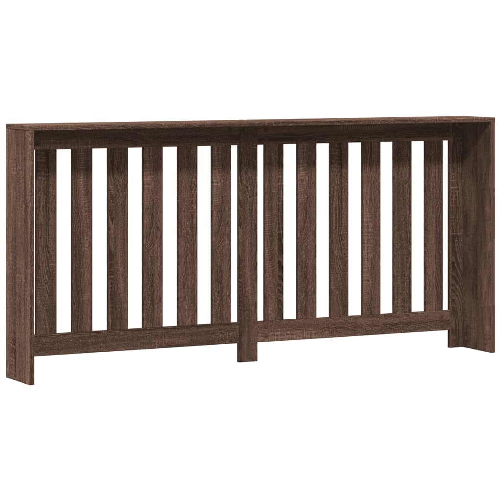 vidaXL Mască de calorifer, stejar maro, 175x20x82 cm, lemn prelucrat vidaXL Mască de calorifer, stejar maro, 175x20x82 cm, lemn prelucrat