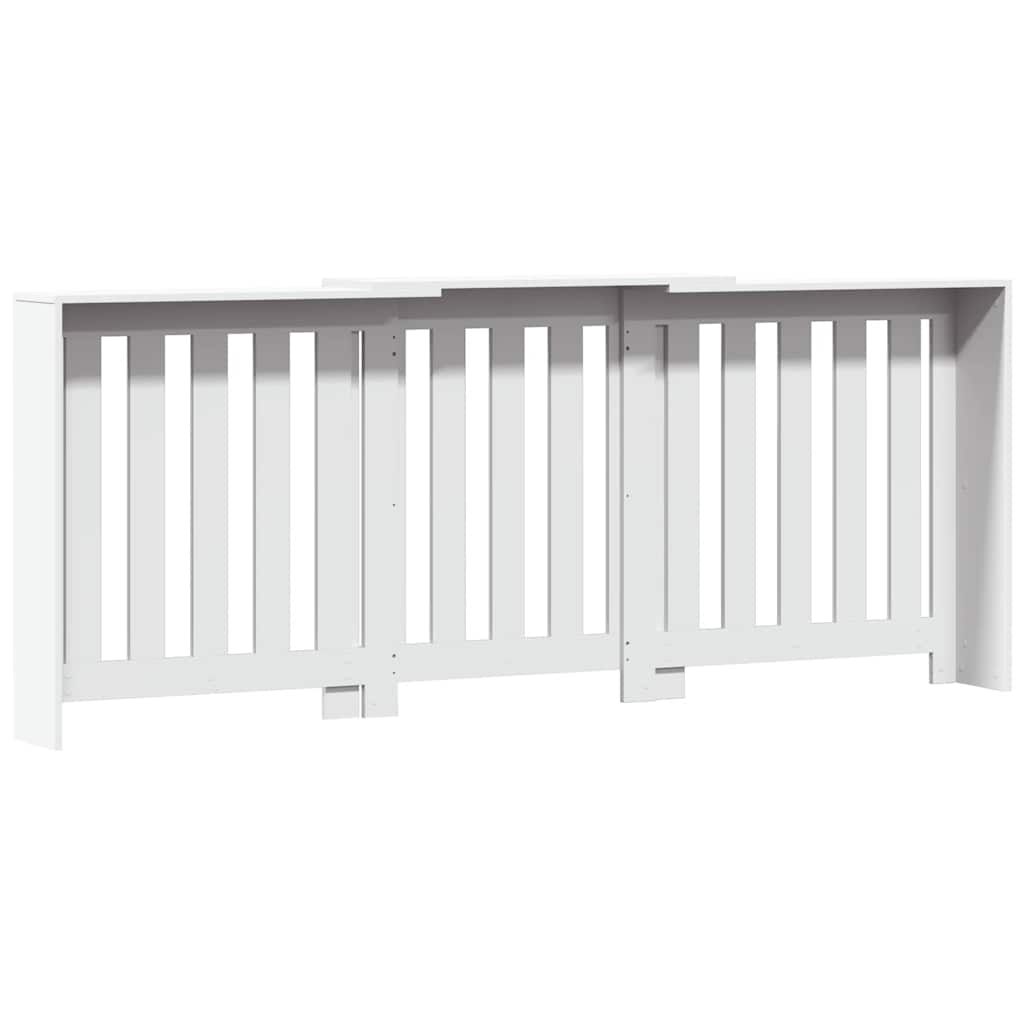 vidaXL Mască pentru calorifer, alb, 205x21,5x83,5 cm, lemn prelucrat vidaXL Mască pentru calorifer, alb, 205x21,5x83,5 cm, lemn prelucrat