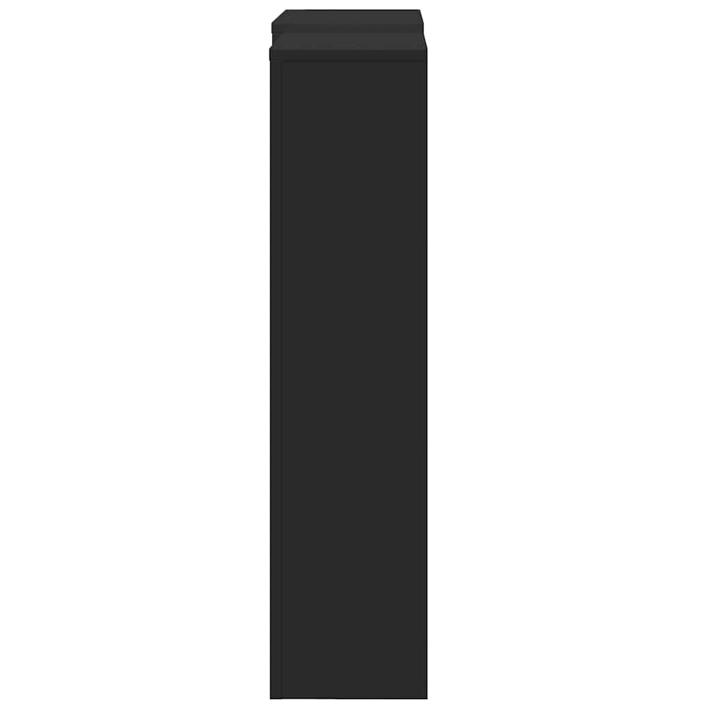 vidaXL Mască pentru calorifer, negru, 205x21,5x83,5 cm, lemn prelucrat vidaXL Mască pentru calorifer, negru, 205x21,5x83,5 cm, lemn prelucrat