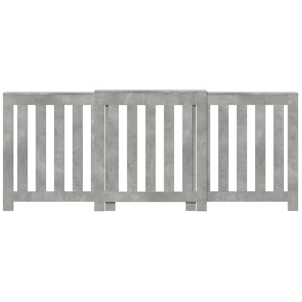 vidaXL Mască pentru calorifer gri beton 205x21,5x83,5cm lemn prelucrat vidaXL Mască pentru calorifer gri beton 205x21,5x83,5cm lemn prelucrat