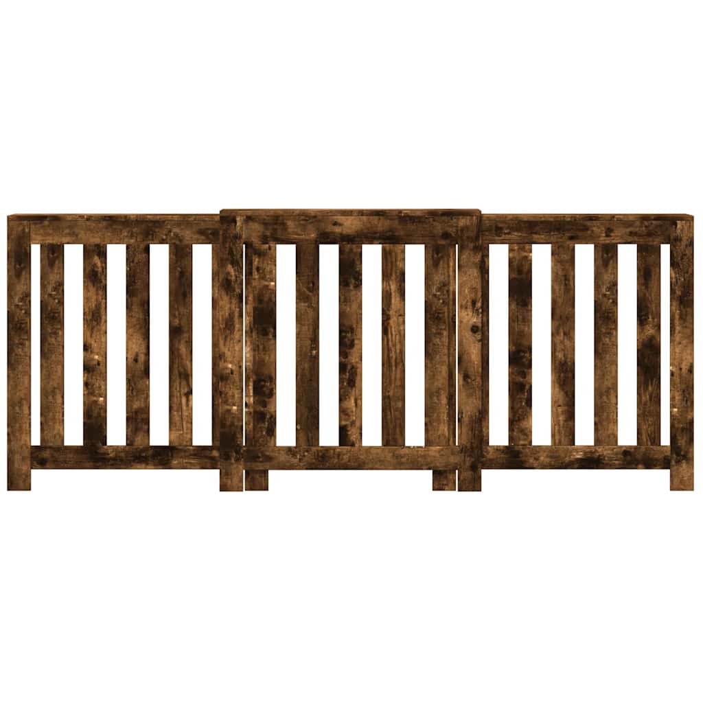 vidaXL Mască pentru calorifer stejar fumuriu 205x21,5x83,5 cm lemn vidaXL Mască pentru calorifer stejar fumuriu 205x21,5x83,5 cm lemn