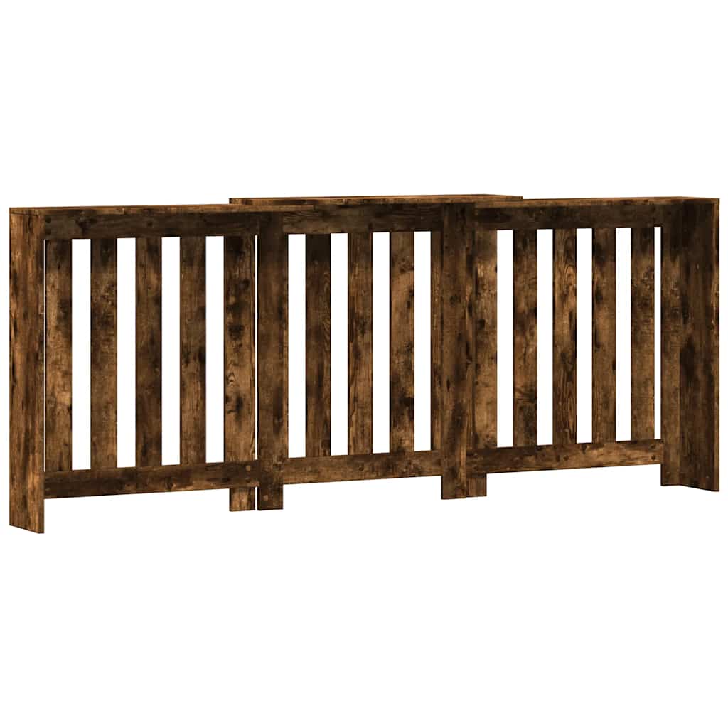 vidaXL Mască pentru calorifer stejar fumuriu 205x21,5x83,5 cm lemn vidaXL Mască pentru calorifer stejar fumuriu 205x21,5x83,5 cm lemn