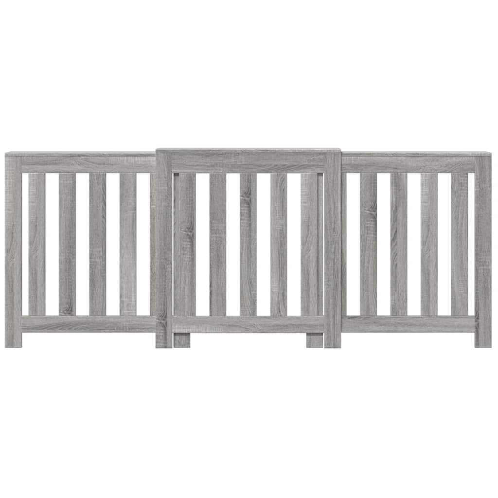 vidaXL Mască pentru calorifer sonoma gri 205x21,5x83,5 cm lemn vidaXL Mască pentru calorifer sonoma gri 205x21,5x83,5 cm lemn