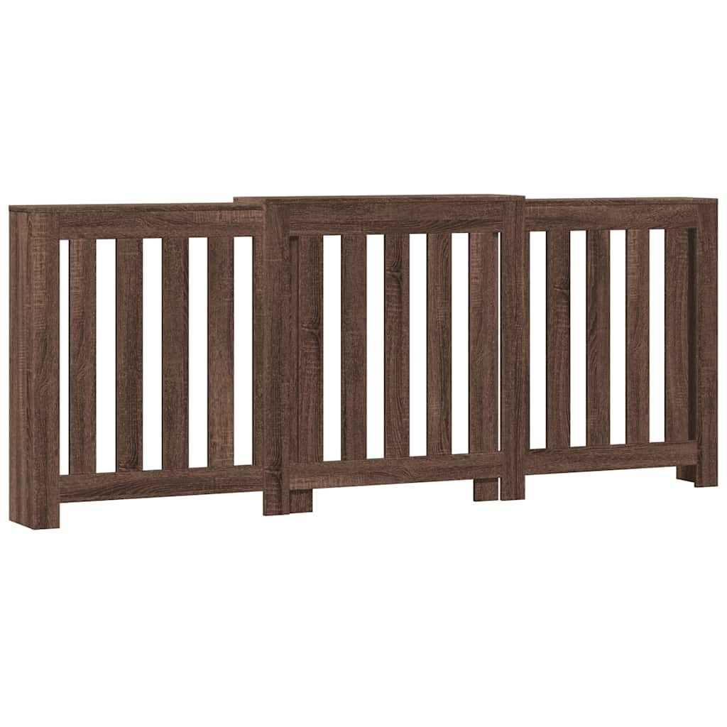 vidaXL Mască pentru calorifer stejar maro 205x21,5x83,5 cm lemn vidaXL Mască pentru calorifer stejar maro 205x21,5x83,5 cm lemn