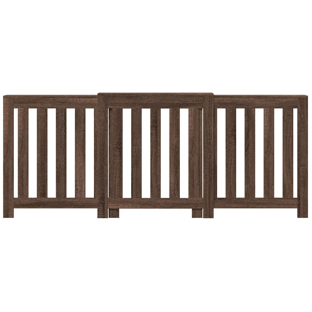 vidaXL Mască pentru calorifer stejar maro 205x21,5x83,5 cm lemn vidaXL Mască pentru calorifer stejar maro 205x21,5x83,5 cm lemn