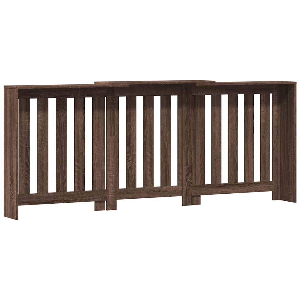 vidaXL Mască pentru calorifer stejar maro 205x21,5x83,5 cm lemn vidaXL Mască pentru calorifer stejar maro 205x21,5x83,5 cm lemn