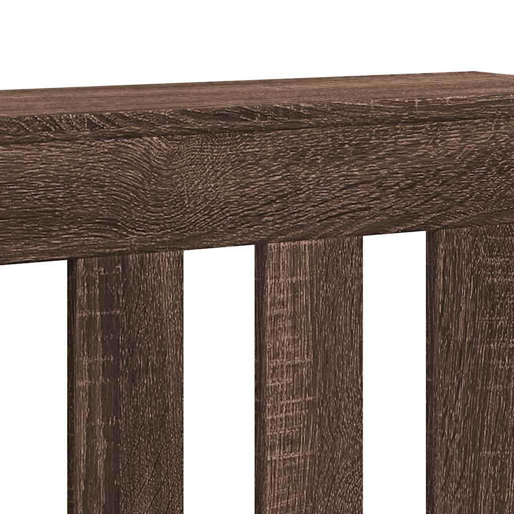 vidaXL Mască pentru calorifer stejar maro 205x21,5x83,5 cm lemn vidaXL Mască pentru calorifer stejar maro 205x21,5x83,5 cm lemn