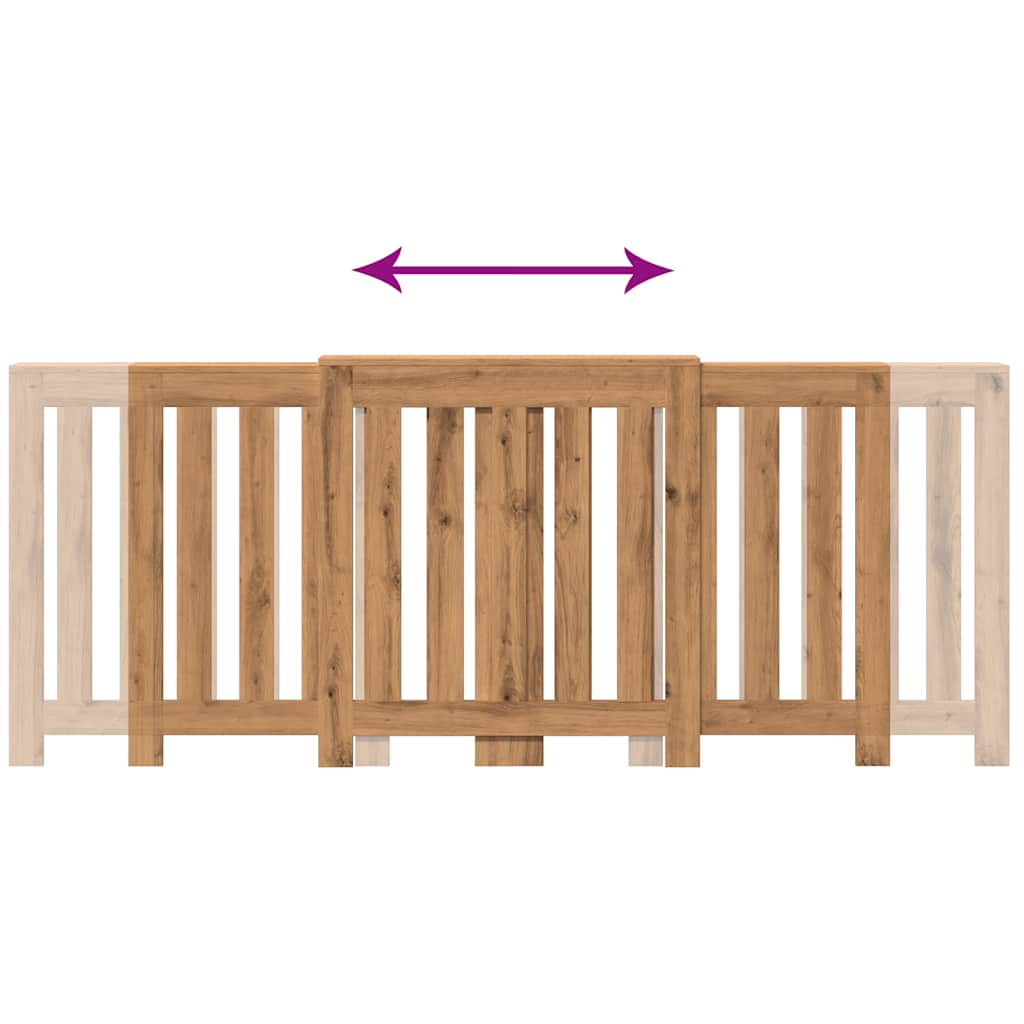 vidaXL Mască pentru calorifer stejar artizanal 205x21,5x83,5 cm lemn vidaXL Mască pentru calorifer stejar artizanal 205x21,5x83,5 cm lemn