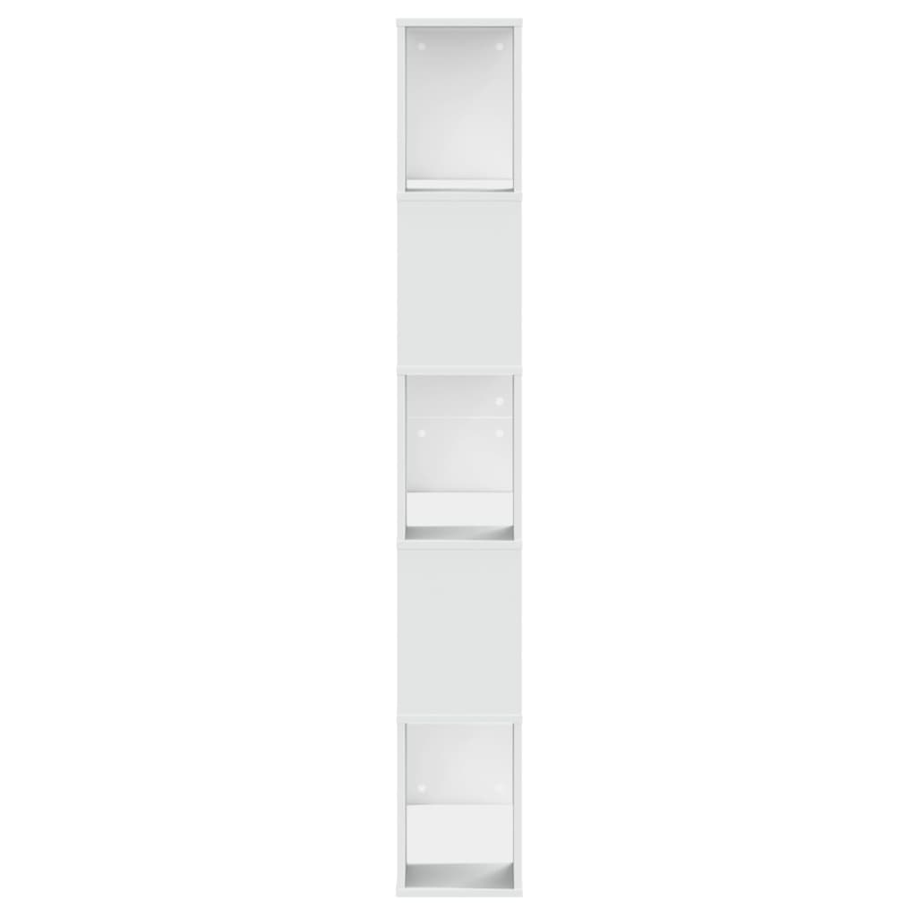 vidaXL Bibliotecă cu 5 niveluri, alb 80,5x23,5x162,5 cm lemn prelucrat vidaXL Bibliotecă cu 5 niveluri, alb 80,5x23,5x162,5 cm lemn prelucrat