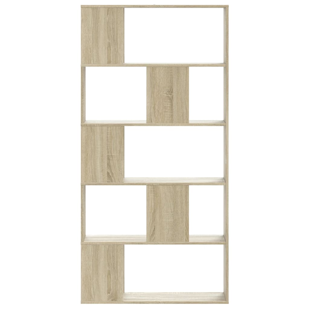 vidaXL Bibliotecă cu 5 niveluri stejar sonoma 80,5x23,5x162,5 cm lemn vidaXL Bibliotecă cu 5 niveluri stejar sonoma 80,5x23,5x162,5 cm lemn