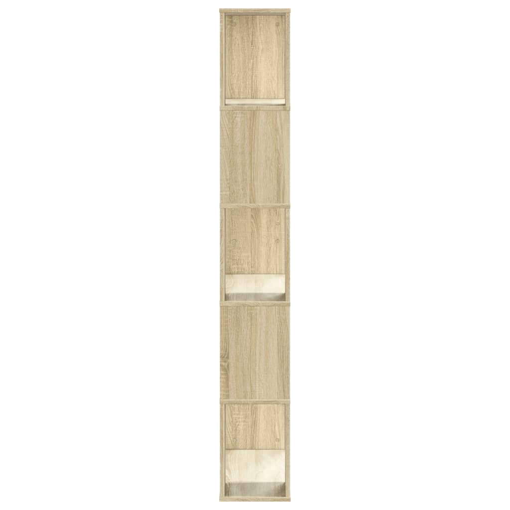 vidaXL Bibliotecă cu 5 niveluri stejar sonoma 80,5x23,5x162,5 cm lemn vidaXL Bibliotecă cu 5 niveluri stejar sonoma 80,5x23,5x162,5 cm lemn
