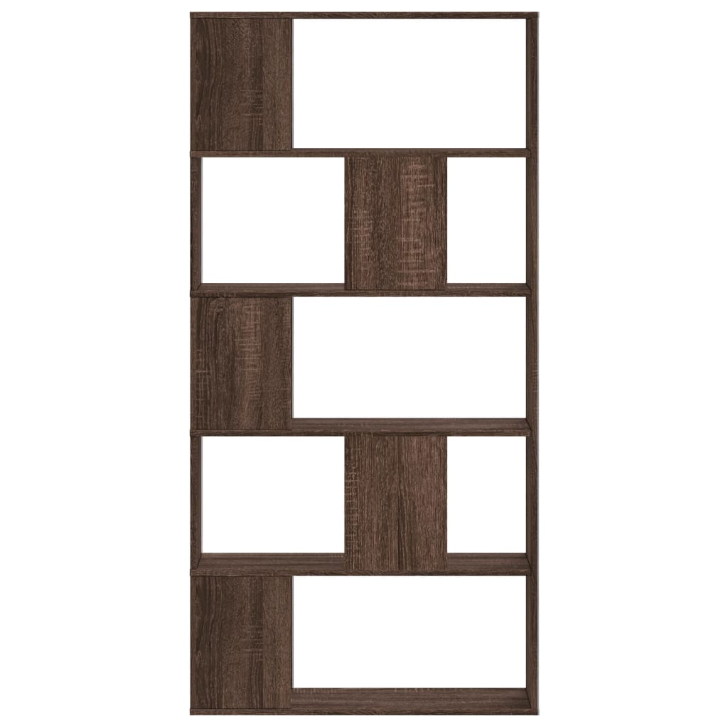 vidaXL Bibliotecă 5 niveluri stejar maro 80,5x23,5x162,5 cm lemn vidaXL Bibliotecă 5 niveluri stejar maro 80,5x23,5x162,5 cm lemn