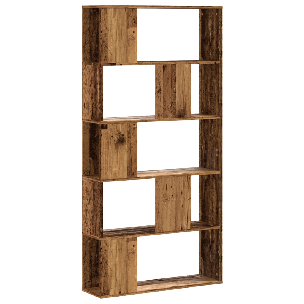vidaXL Bibliotecă cu 5 niveluri lemn vechi 80,5x23,5x162,5 cm lemn vidaXL Bibliotecă cu 5 niveluri lemn vechi 80,5x23,5x162,5 cm lemn