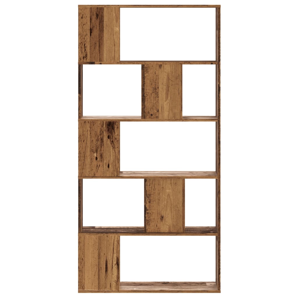 vidaXL Bibliotecă cu 5 niveluri lemn vechi 80,5x23,5x162,5 cm lemn vidaXL Bibliotecă cu 5 niveluri lemn vechi 80,5x23,5x162,5 cm lemn