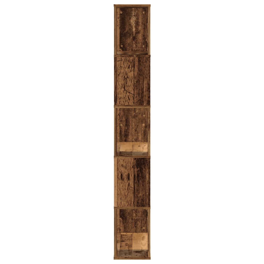vidaXL Bibliotecă cu 5 niveluri lemn vechi 80,5x23,5x162,5 cm lemn vidaXL Bibliotecă cu 5 niveluri lemn vechi 80,5x23,5x162,5 cm lemn