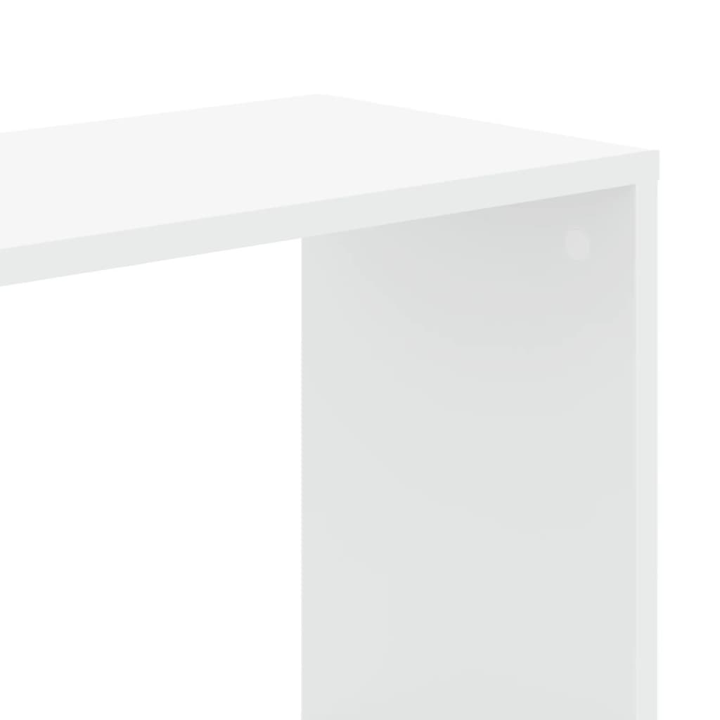 vidaXL Bibliotecă cu 5 niveluri, alb 45x23,5x162,5 cm lemn prelucrat