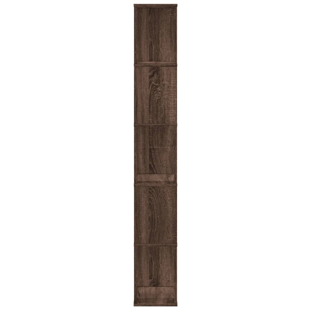 vidaXL Bibliotecă 5 niveluri stejar maro 45x23,5x162,5 cm lemn vidaXL Bibliotecă 5 niveluri stejar maro 45x23,5x162,5 cm lemn