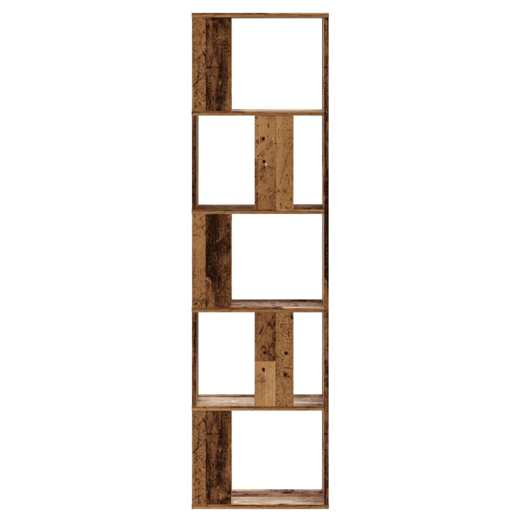 vidaXL Bibliotecă cu 5 niveluri lemn vechi 45x23,5x162,5 cm lemn vidaXL Bibliotecă cu 5 niveluri lemn vechi 45x23,5x162,5 cm lemn