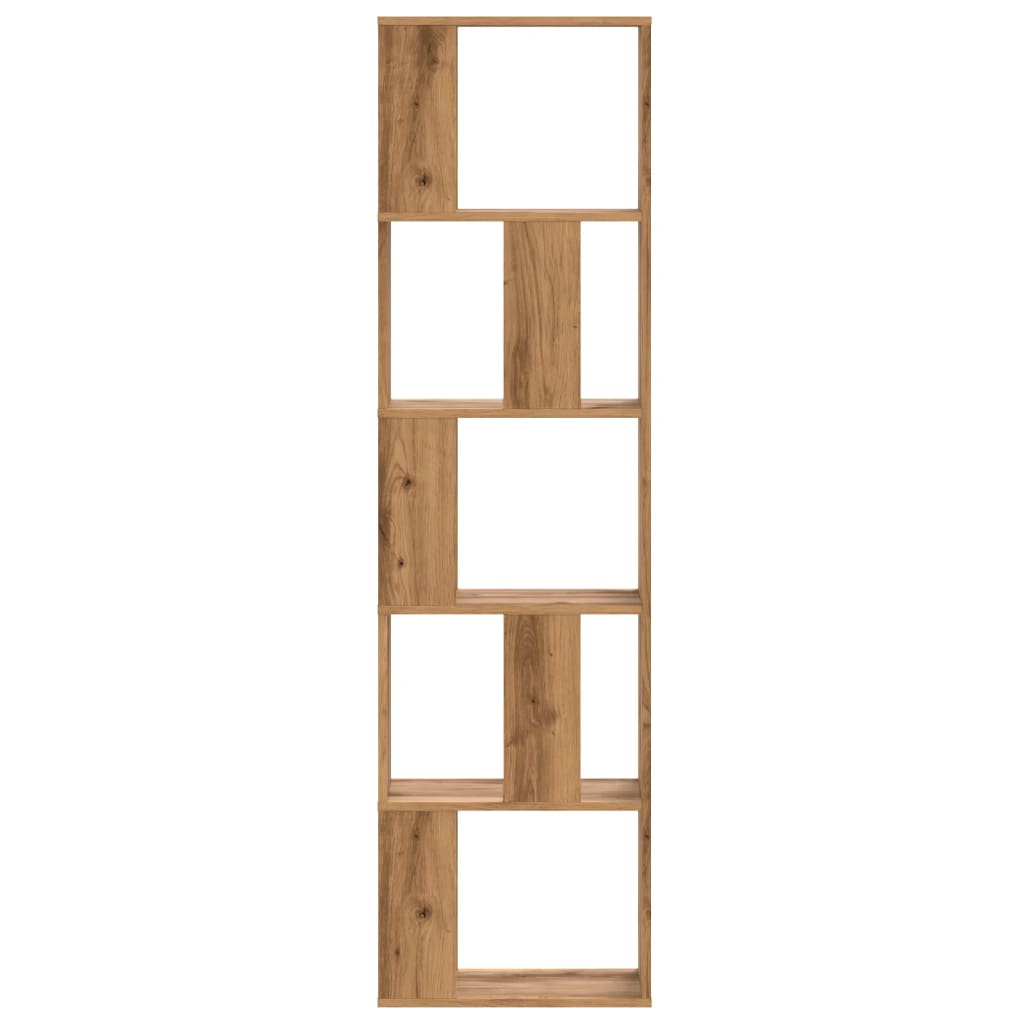 vidaXL Bibliotecă 5 niveluri stejar artizanal 45x23,5x162,5 cm lemn vidaXL Bibliotecă 5 niveluri stejar artizanal 45x23,5x162,5 cm lemn