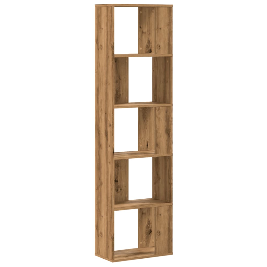 vidaXL Bibliotecă 5 niveluri stejar artizanal 45x23,5x162,5 cm lemn vidaXL Bibliotecă 5 niveluri stejar artizanal 45x23,5x162,5 cm lemn