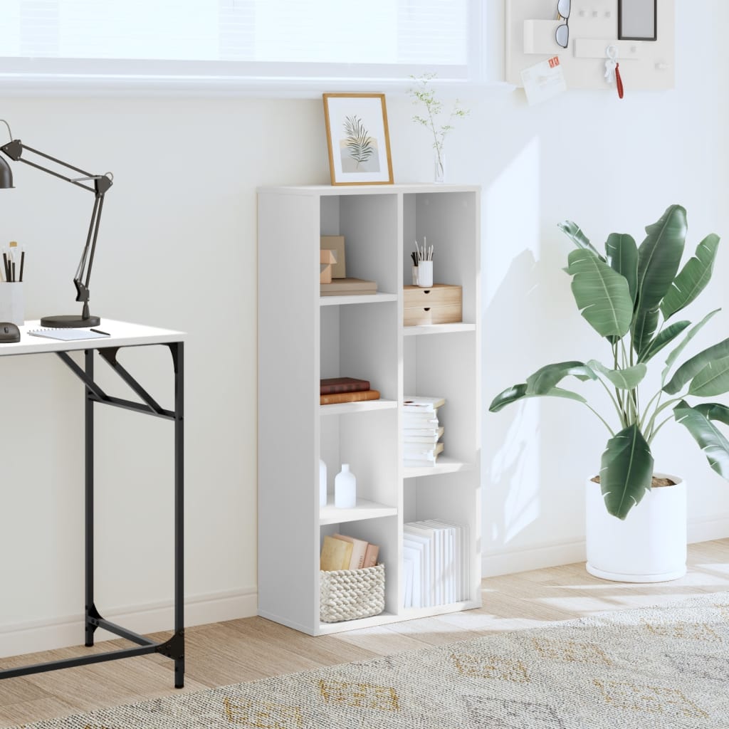 vidaXL Bibliotecă, alb, 50x25x105 cm, lemn prelucrat vidaXL Bibliotecă, alb, 50x25x105 cm, lemn prelucrat