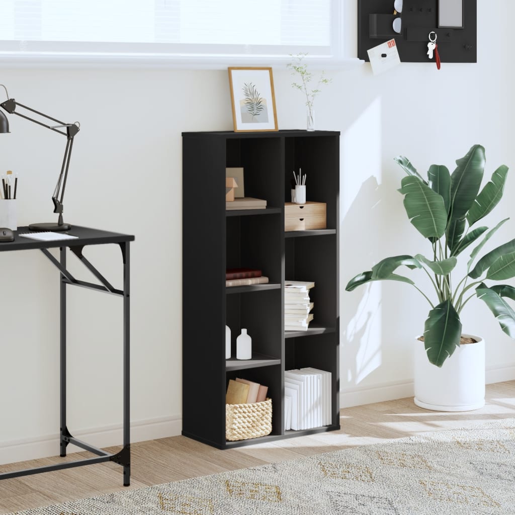 vidaXL Bibliotecă, negru, 50x25x105 cm, lemn prelucrat vidaXL Bibliotecă, negru, 50x25x105 cm, lemn prelucrat
