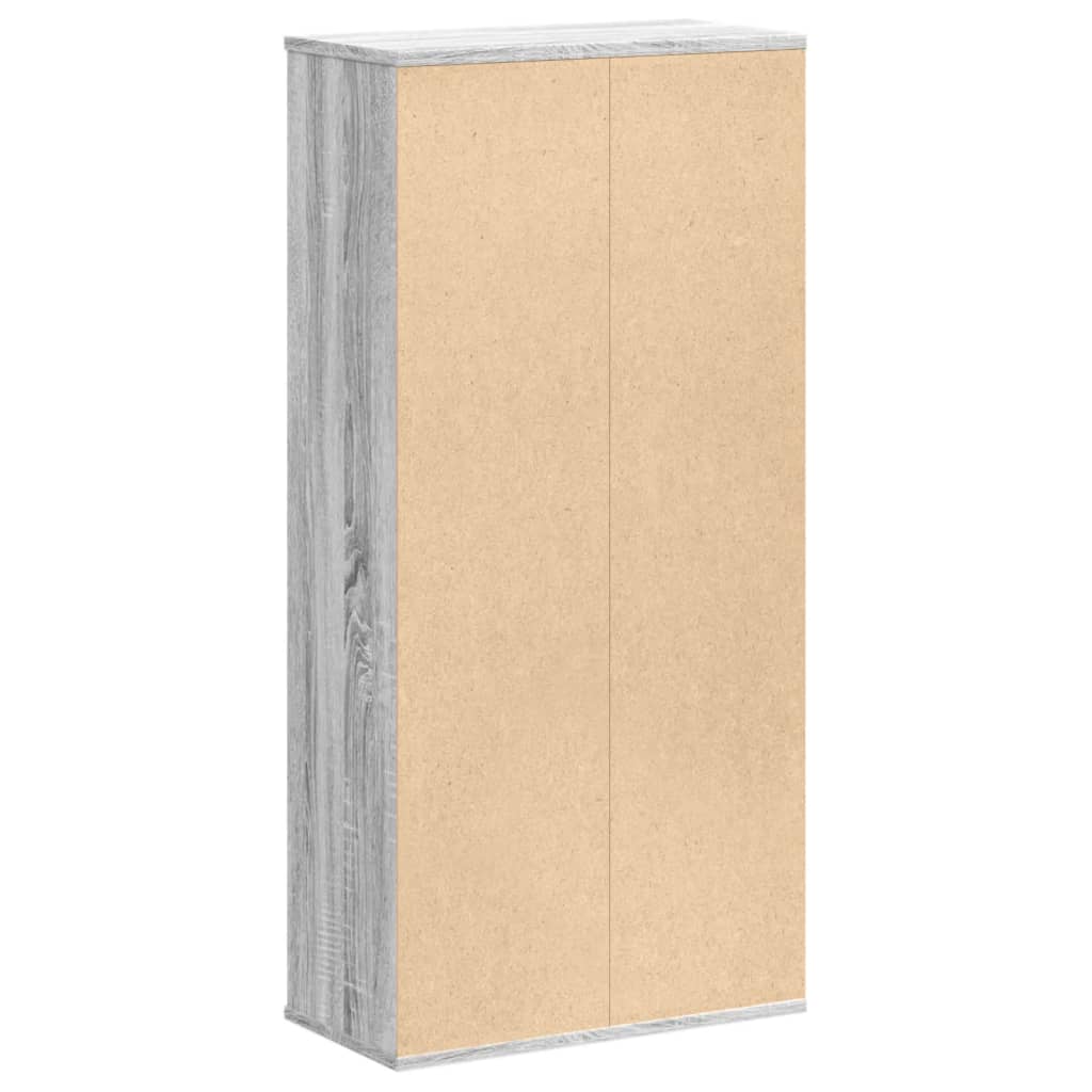 vidaXL Bibliotecă, gri sonoma, 50x25x105 cm, lemn prelucrat vidaXL Bibliotecă, gri sonoma, 50x25x105 cm, lemn prelucrat