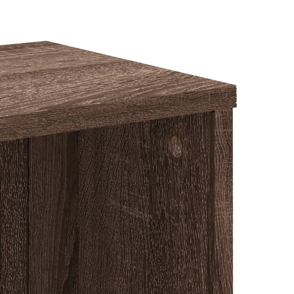 vidaXL Bibliotecă, stejar maro, 50x25x105 cm, lemn prelucrat vidaXL Bibliotecă, stejar maro, 50x25x105 cm, lemn prelucrat