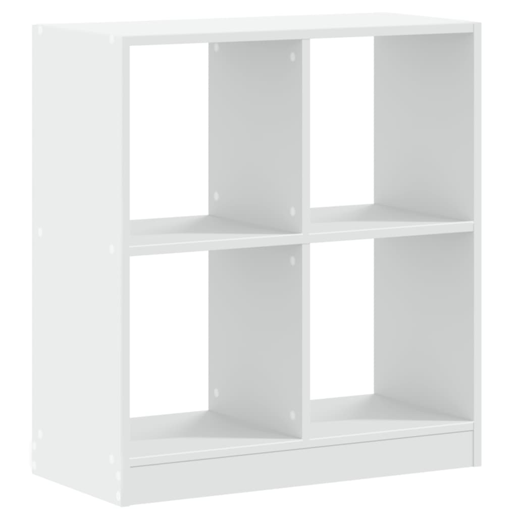 vidaXL Bibliotecă, albă, 68,5x32x75 cm, lemn prelucrat vidaXL Bibliotecă, albă, 68,5x32x75 cm, lemn prelucrat