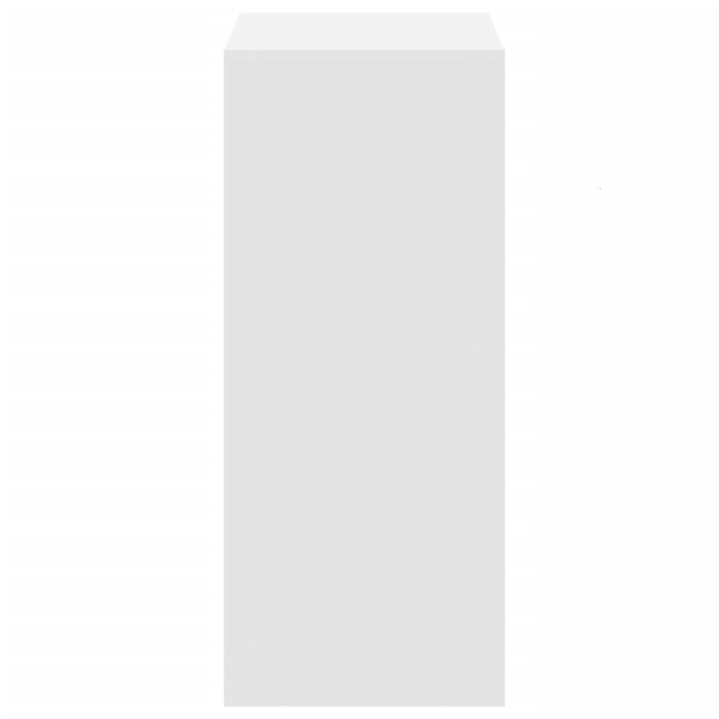 vidaXL Bibliotecă, albă, 68,5x32x75 cm, lemn prelucrat vidaXL Bibliotecă, albă, 68,5x32x75 cm, lemn prelucrat