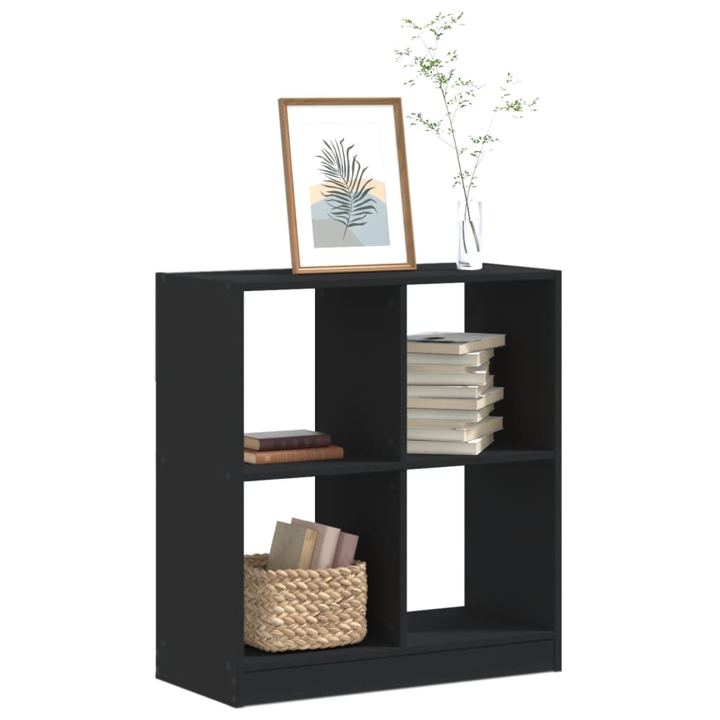vidaXL Bibliotecă, negru, 68,5x32x75 cm, lemn prelucrat vidaXL Bibliotecă, negru, 68,5x32x75 cm, lemn prelucrat