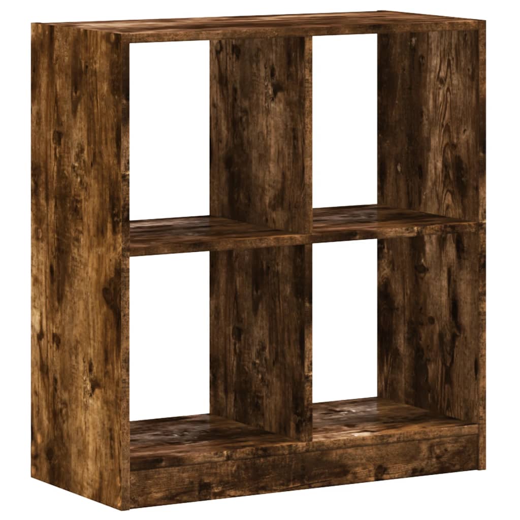 vidaXL Bibliotecă, stejar afumat, 68,5x32x75 cm, lemn prelucrat vidaXL Bibliotecă, stejar afumat, 68,5x32x75 cm, lemn prelucrat