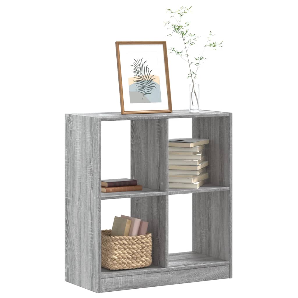 vidaXL Bibliotecă, sonoma gri, 68,5x32x75 cm, lemn prelucrat vidaXL Bibliotecă, sonoma gri, 68,5x32x75 cm, lemn prelucrat