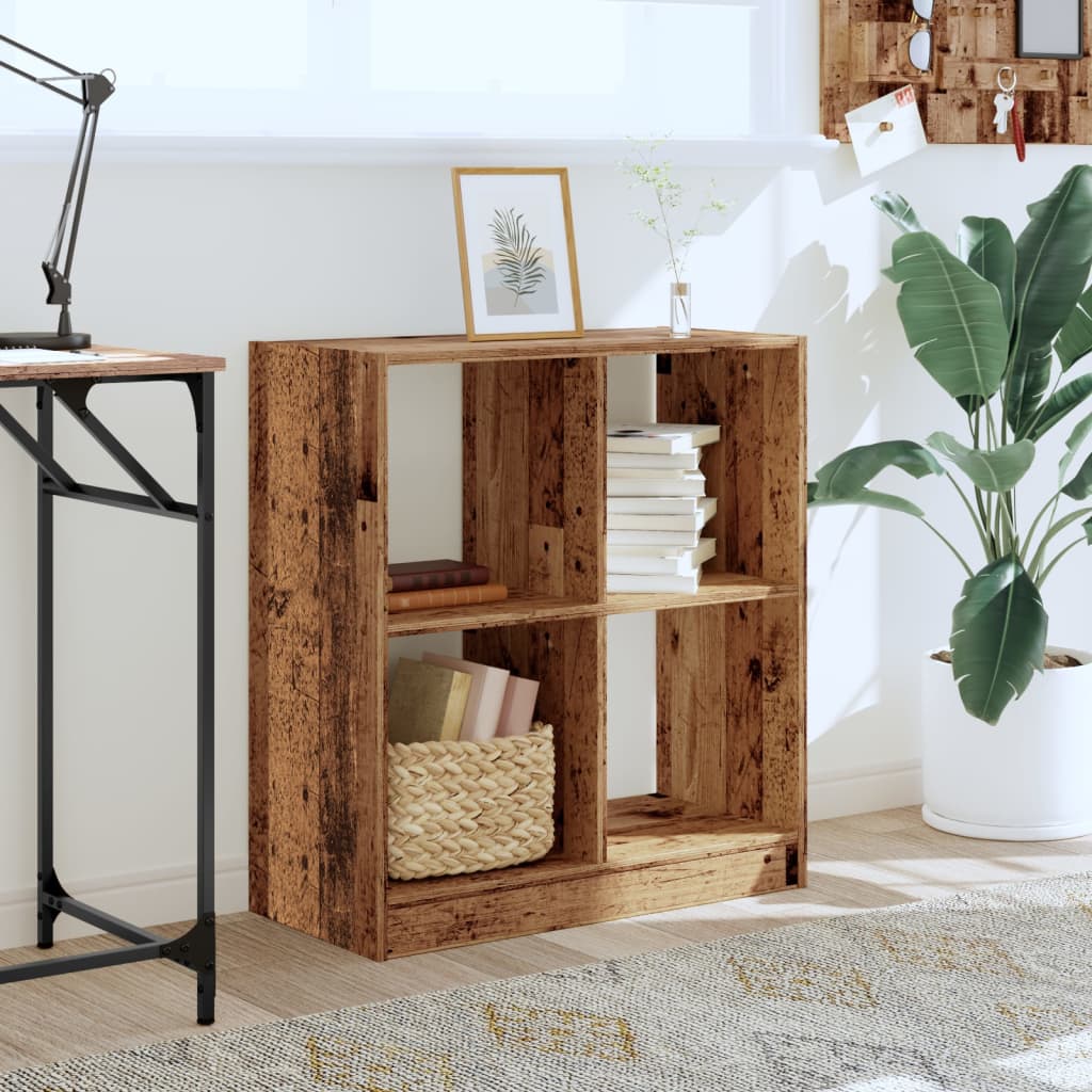 vidaXL Bibliotecă, lemn vechi, 68,5x32x75 cm, lemn prelucrat vidaXL Bibliotecă, lemn vechi, 68,5x32x75 cm, lemn prelucrat