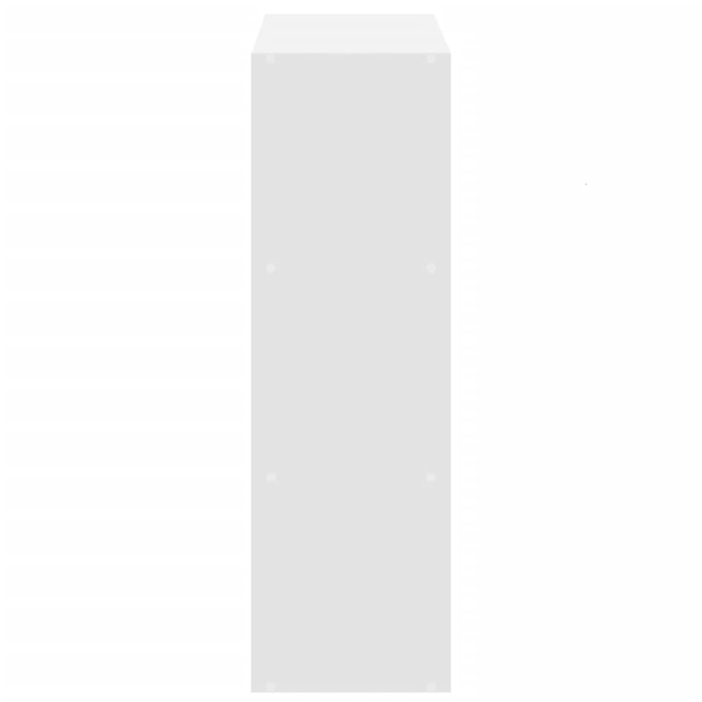 vidaXL Bibliotecă, alb, 102x32x102 cm, lemn prelucrat