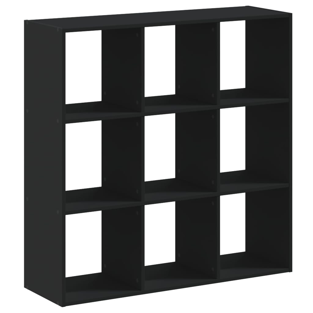 vidaXL Bibliotecă, negru, 102x32x102 cm, lemn prelucrat vidaXL Bibliotecă, negru, 102x32x102 cm, lemn prelucrat