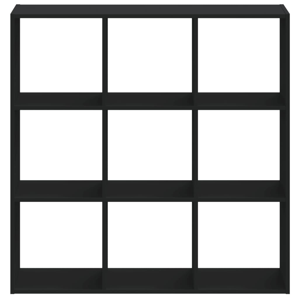vidaXL Bibliotecă, negru, 102x32x102 cm, lemn prelucrat vidaXL Bibliotecă, negru, 102x32x102 cm, lemn prelucrat