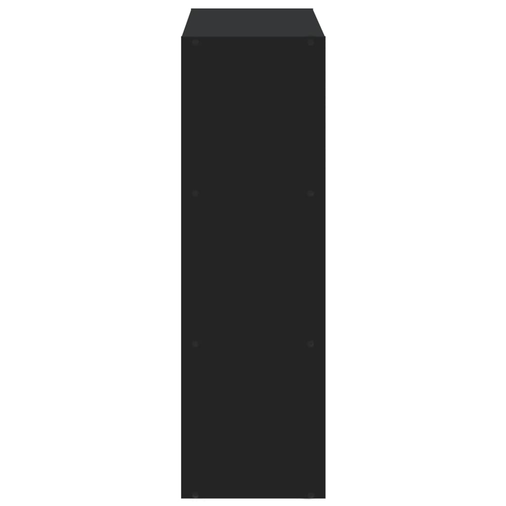 vidaXL Bibliotecă, negru, 102x32x102 cm, lemn prelucrat vidaXL Bibliotecă, negru, 102x32x102 cm, lemn prelucrat