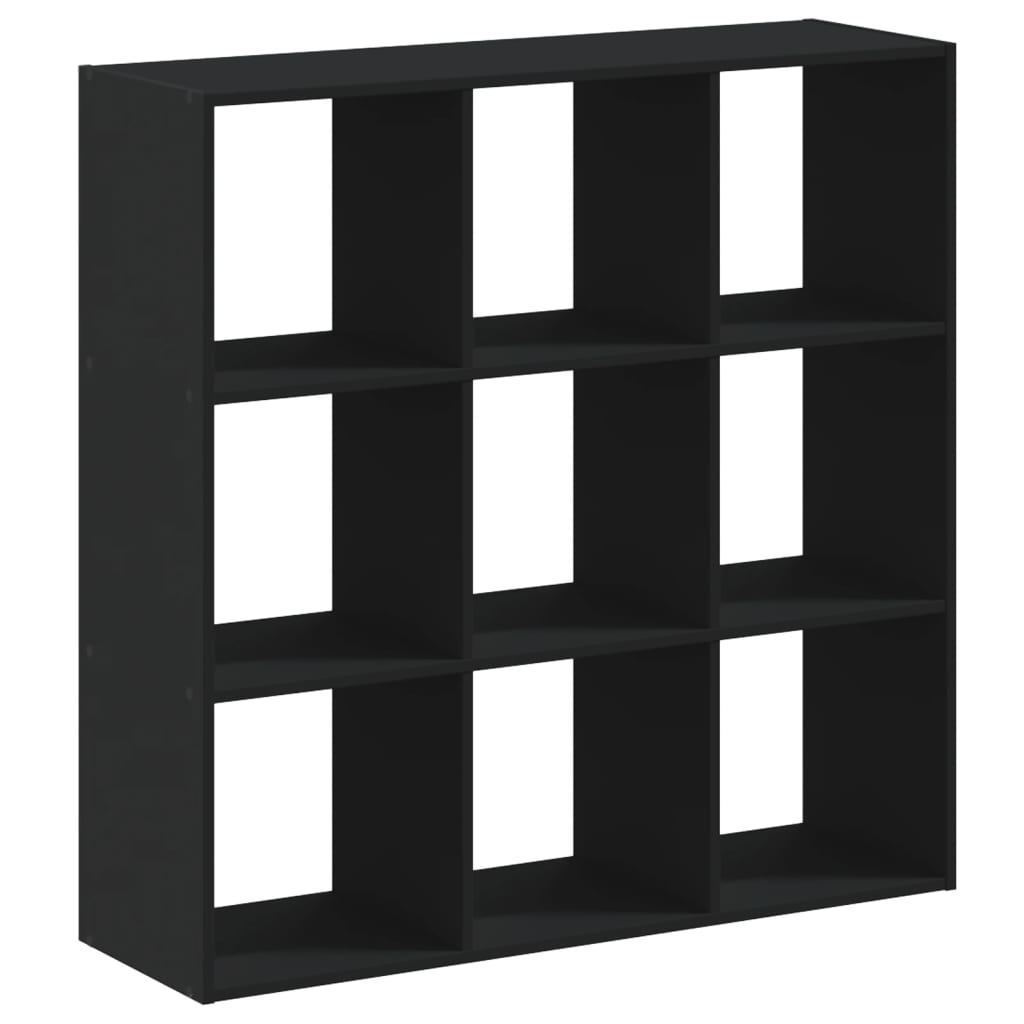 vidaXL Bibliotecă, negru, 102x32x102 cm, lemn prelucrat vidaXL Bibliotecă, negru, 102x32x102 cm, lemn prelucrat