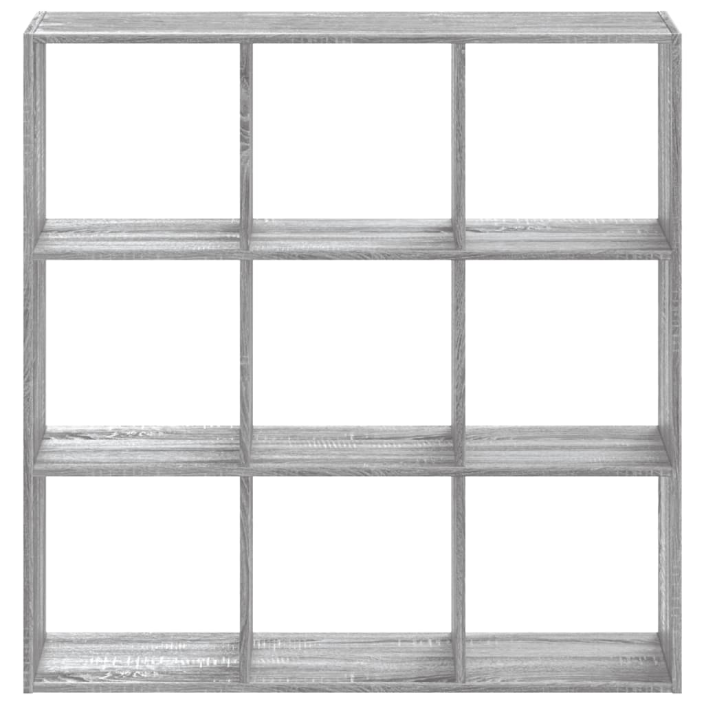 vidaXL Bibliotecă, gri sonoma, 102x32x102 cm, lemn prelucrat vidaXL Bibliotecă, gri sonoma, 102x32x102 cm, lemn prelucrat