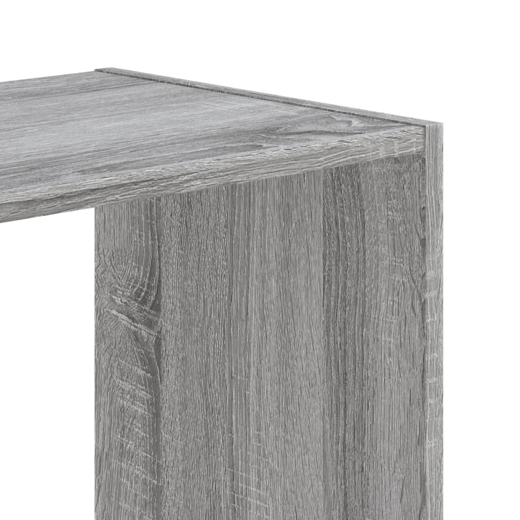 vidaXL Bibliotecă, gri sonoma, 102x32x102 cm, lemn prelucrat vidaXL Bibliotecă, gri sonoma, 102x32x102 cm, lemn prelucrat