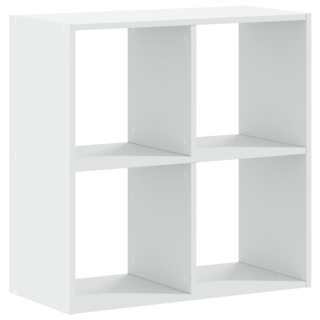 vidaXL Bibliotecă, albă, 68,5x32x68,5 cm, lemn prelucrat vidaXL Bibliotecă, albă, 68,5x32x68,5 cm, lemn prelucrat