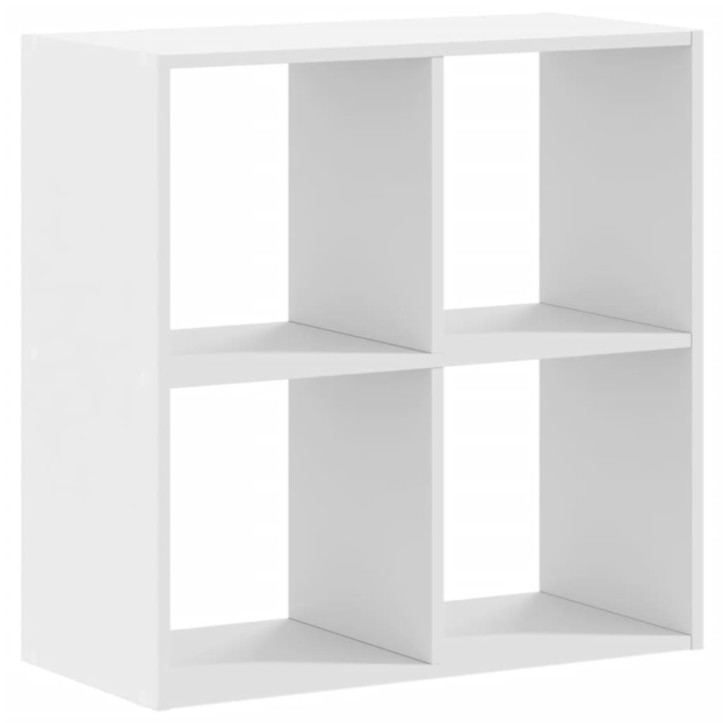vidaXL Bibliotecă, albă, 68,5x32x68,5 cm, lemn prelucrat vidaXL Bibliotecă, albă, 68,5x32x68,5 cm, lemn prelucrat