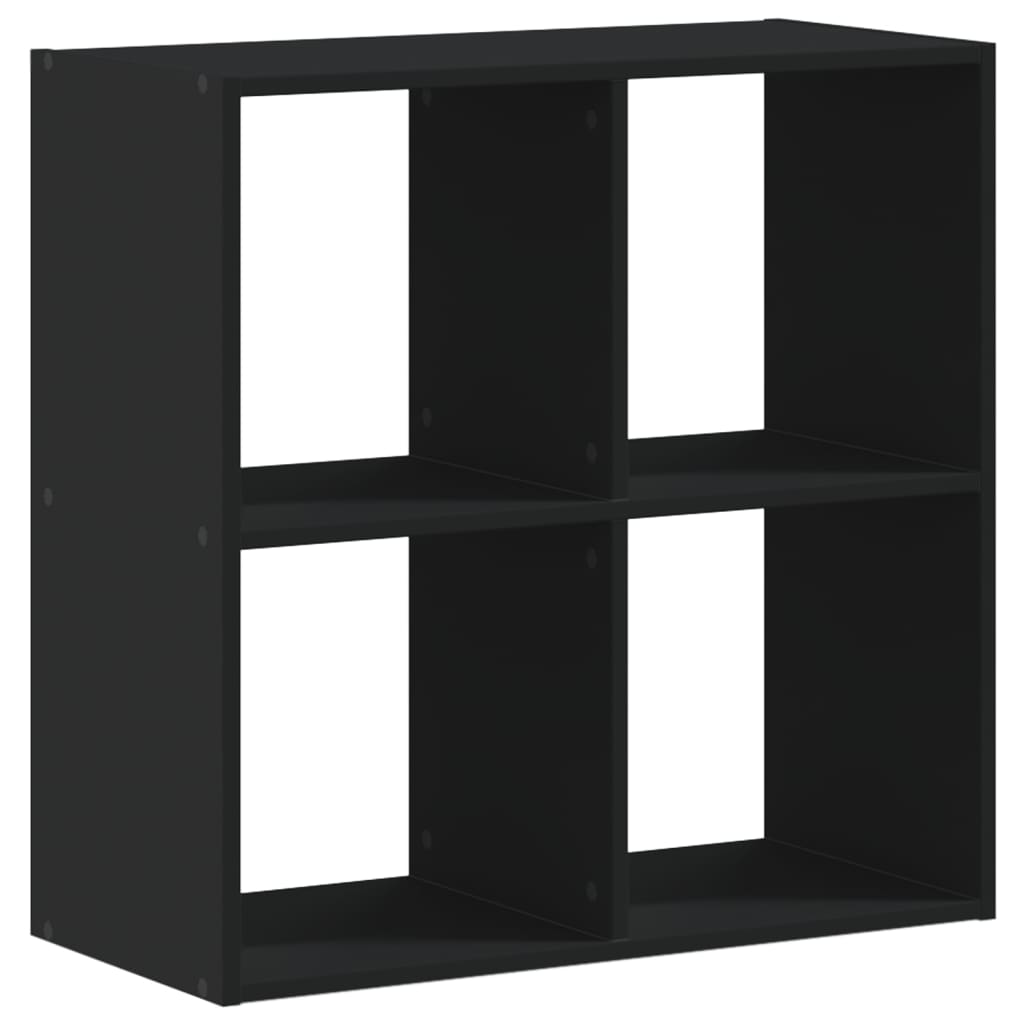 vidaXL Bibliotecă, negru, 68,5x32x68,5 cm, lemn prelucrat vidaXL Bibliotecă, negru, 68,5x32x68,5 cm, lemn prelucrat