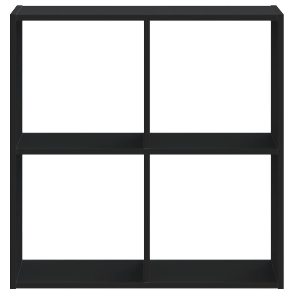 vidaXL Bibliotecă, negru, 68,5x32x68,5 cm, lemn prelucrat vidaXL Bibliotecă, negru, 68,5x32x68,5 cm, lemn prelucrat