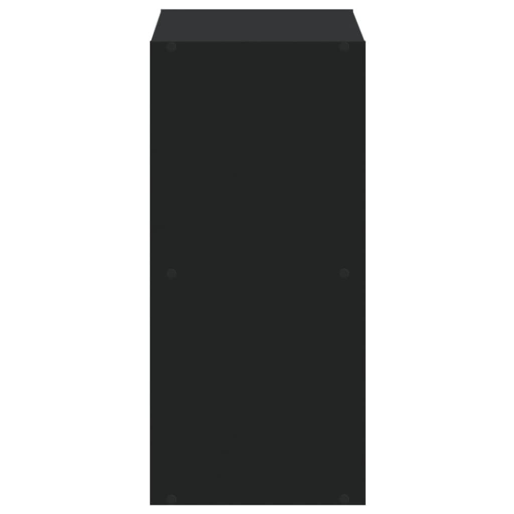 vidaXL Bibliotecă, negru, 68,5x32x68,5 cm, lemn prelucrat vidaXL Bibliotecă, negru, 68,5x32x68,5 cm, lemn prelucrat