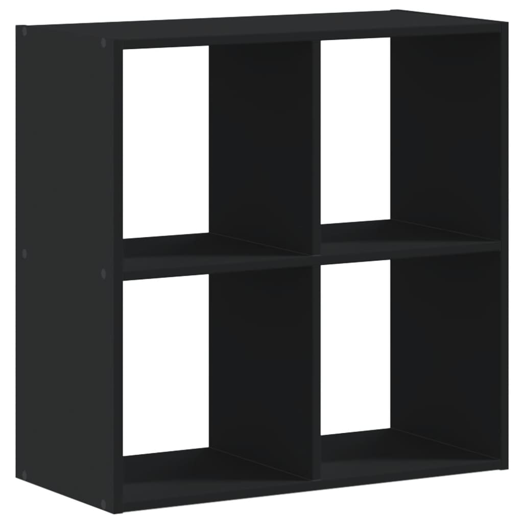 vidaXL Bibliotecă, negru, 68,5x32x68,5 cm, lemn prelucrat vidaXL Bibliotecă, negru, 68,5x32x68,5 cm, lemn prelucrat