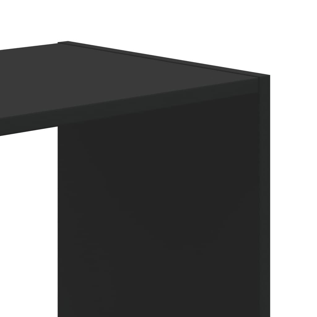 vidaXL Bibliotecă, negru, 68,5x32x68,5 cm, lemn prelucrat vidaXL Bibliotecă, negru, 68,5x32x68,5 cm, lemn prelucrat