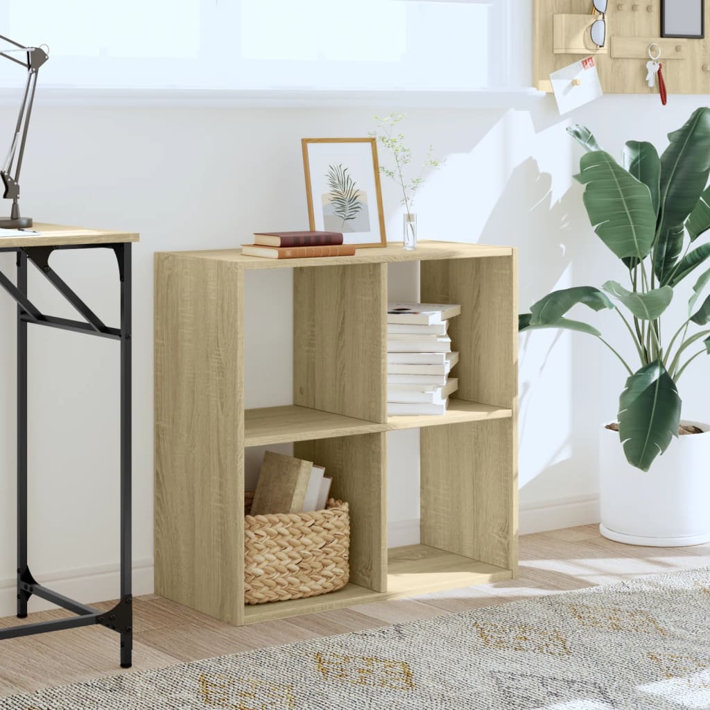 vidaXL Bibliotecă, stejar sonoma, 68,5x32x68,5 cm, lemn prelucrat vidaXL Bibliotecă, stejar sonoma, 68,5x32x68,5 cm, lemn prelucrat
